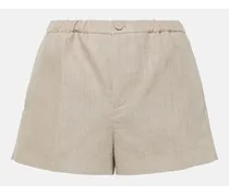 Shorts in canvas di lino