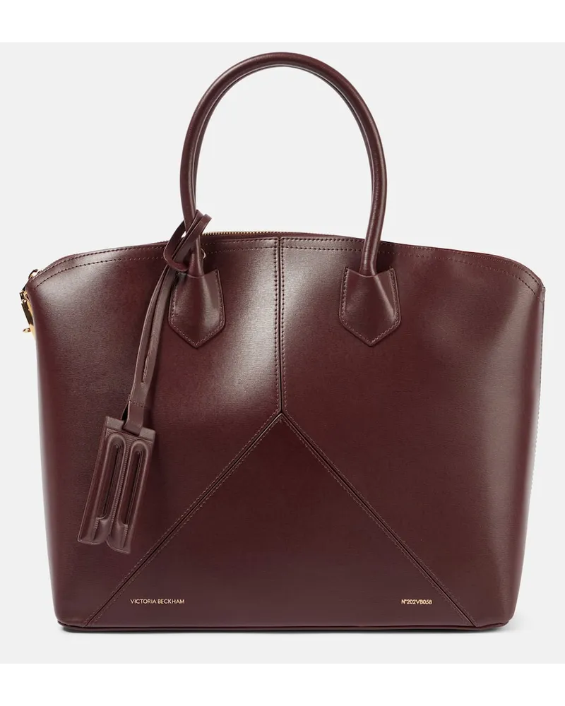 Victoria Beckham Borsa Victoria Small in pelle Borgogna