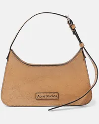 Acne Studios Borsa a spalla Platt Micro in pelle Beige