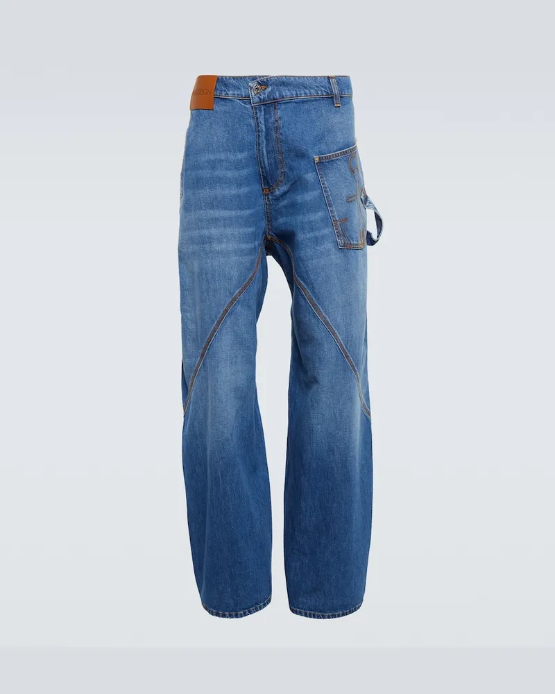 J.W.Anderson Jeans a gamba larga Blu