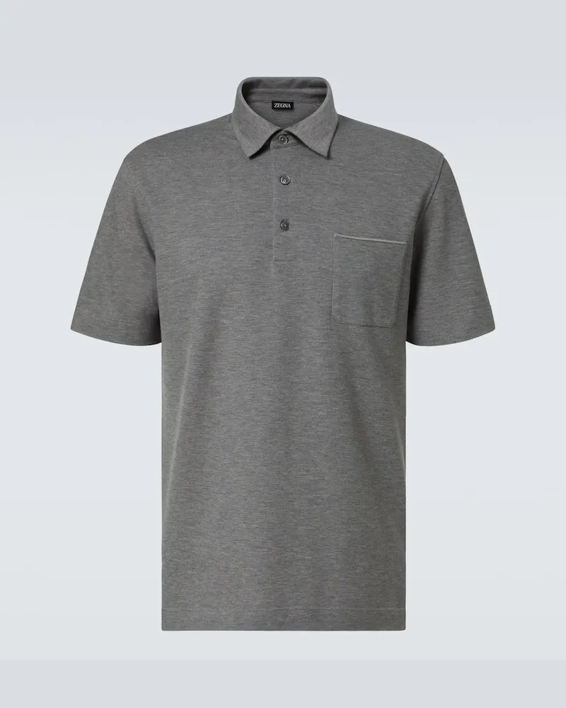 Ermenegildo Zegna Polo in cotone Grigio