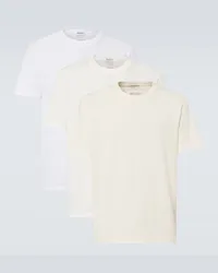 Maison Margiela Set di 3 T-shirt in jersey di cotone Bianco