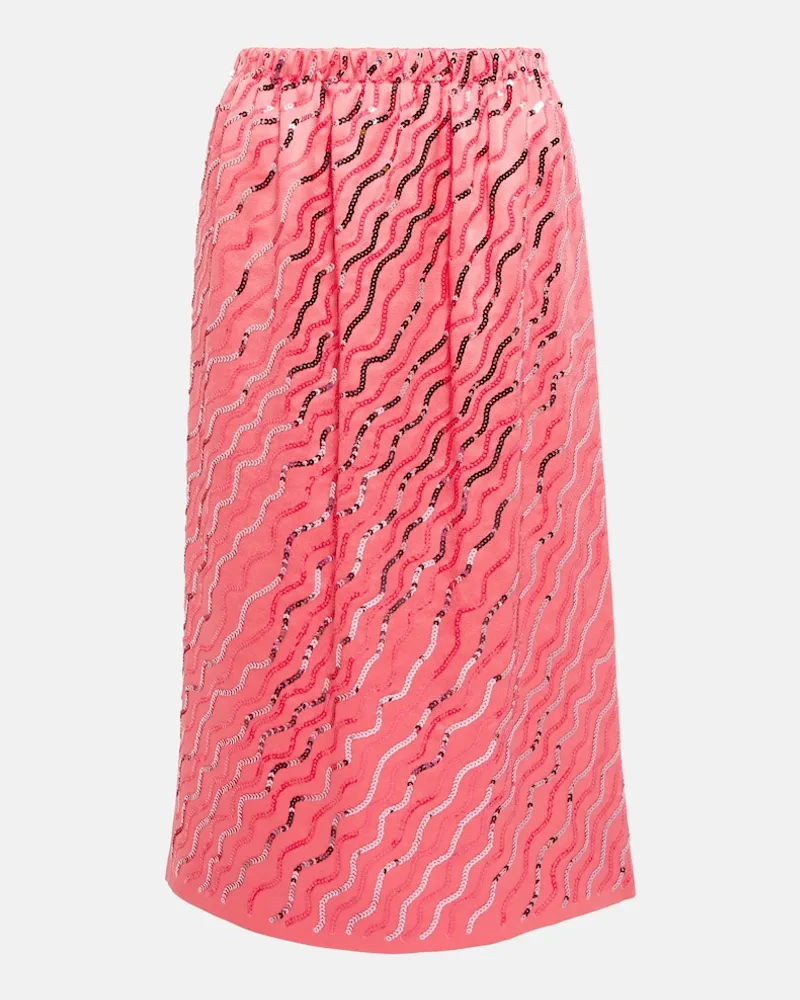 Marni Gonna midi con paillettes Rosa