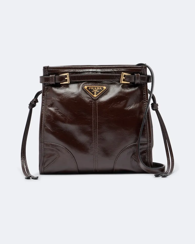 Prada Borsa a spalla Prada Bonnie Mini in pelle Marrone