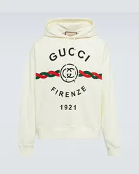 Gucci Felpa in cotone con cappuccio Neutro