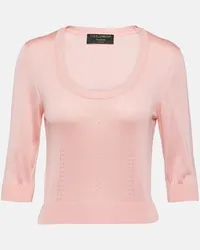 Dolce & Gabbana Pullover Capri in seta Rosa