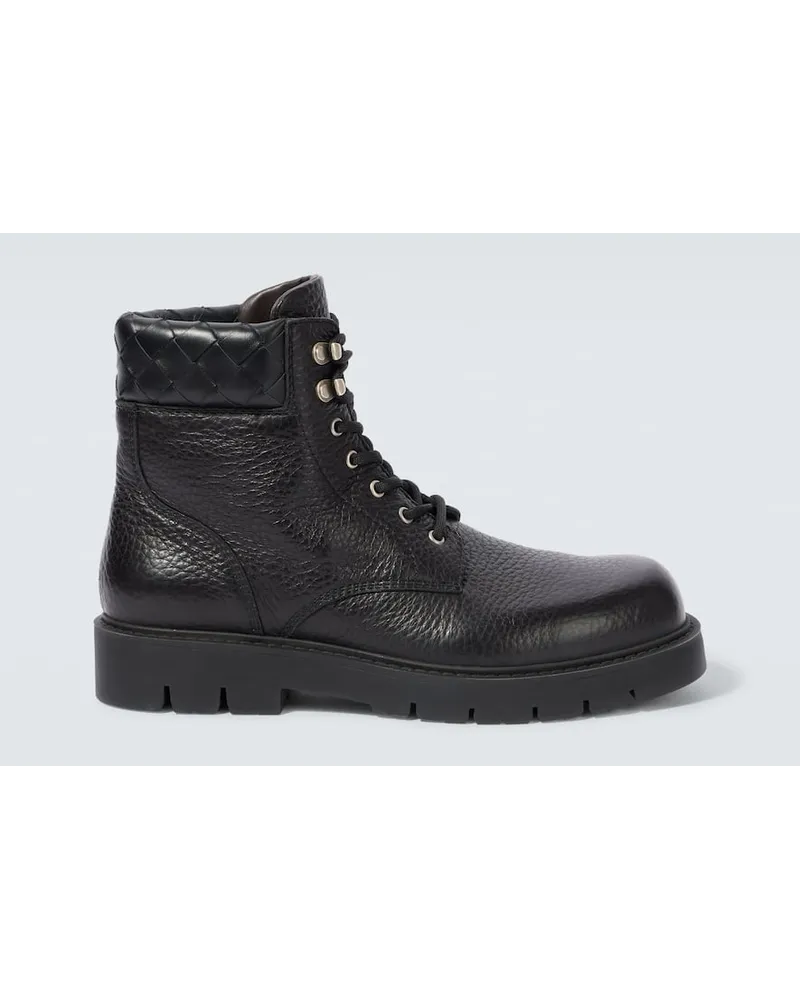 Bottega Veneta Stivaletti Haddock in pelle Nero