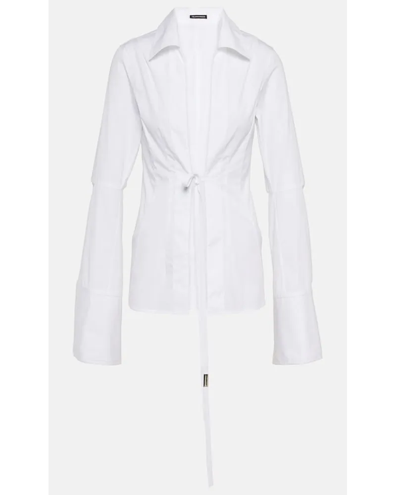 Ann Demeulemeester Camicia Linsey in popeline di cotone Bianco