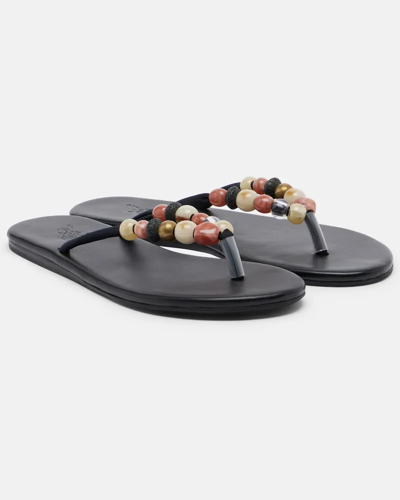 Ancient Greek Sandals Sandali infradito Saionara in pelle Nero