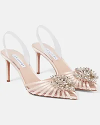 Aquazzura Pumps slingback Crystal Margarita Beige