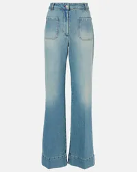 Victoria Beckham Jeans Alina a gamba larga e vita alta Blu