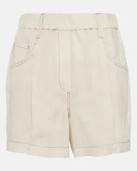 Brunello Cucinelli Shorts in lino Beige