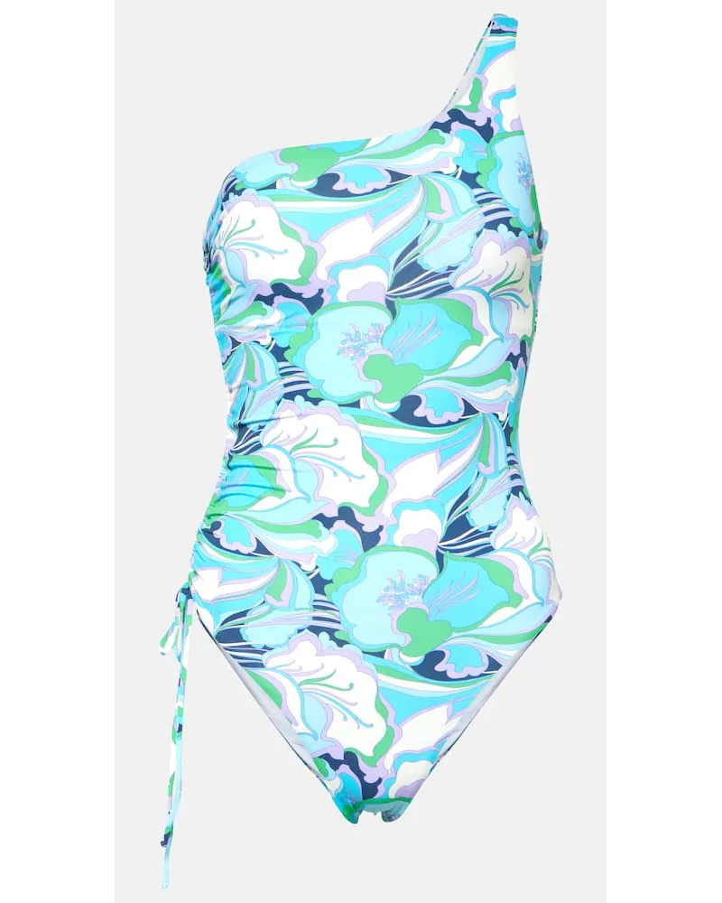 Melissa Odabash Costume intero monospalla Bodrum Blu