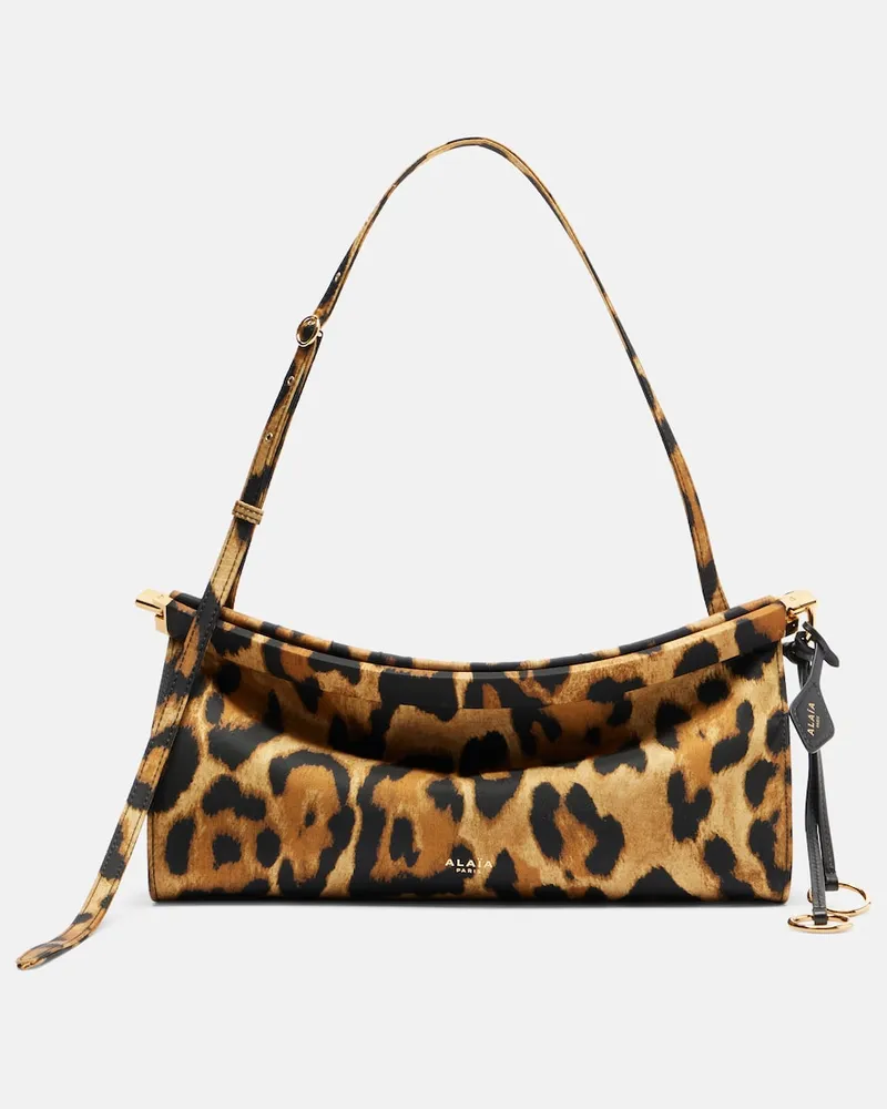 Alaïa AlaÃ¯a Borsa a spalla Le Click East West Medium Marrone