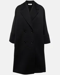 Max Mara Cappotto doppiopetto in jersey Nero