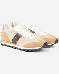 Hogan Sneakers in suede con pelle Marrone