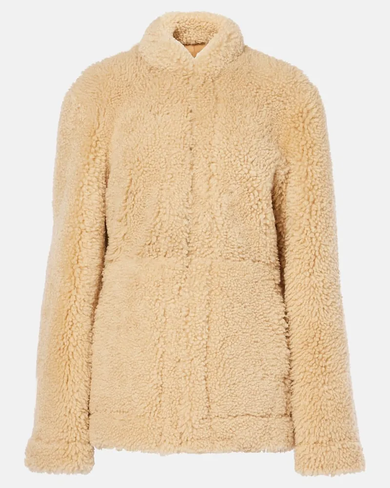 Totême Giacca in shearling Beige