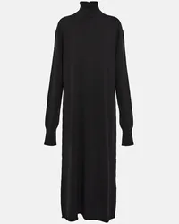 Jil Sander Abito midi in cashmere Nero