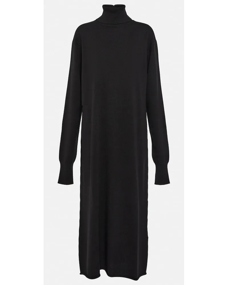 Jil Sander Abito midi in cashmere Nero