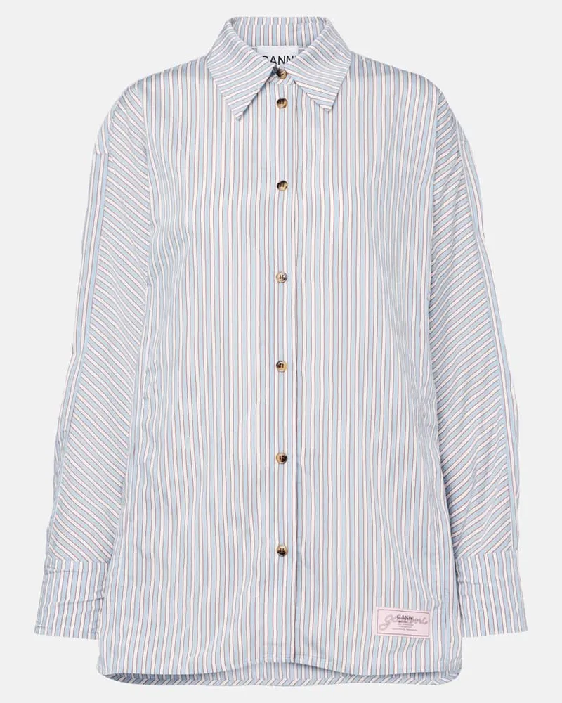 Ganni Camicia a righe Blu