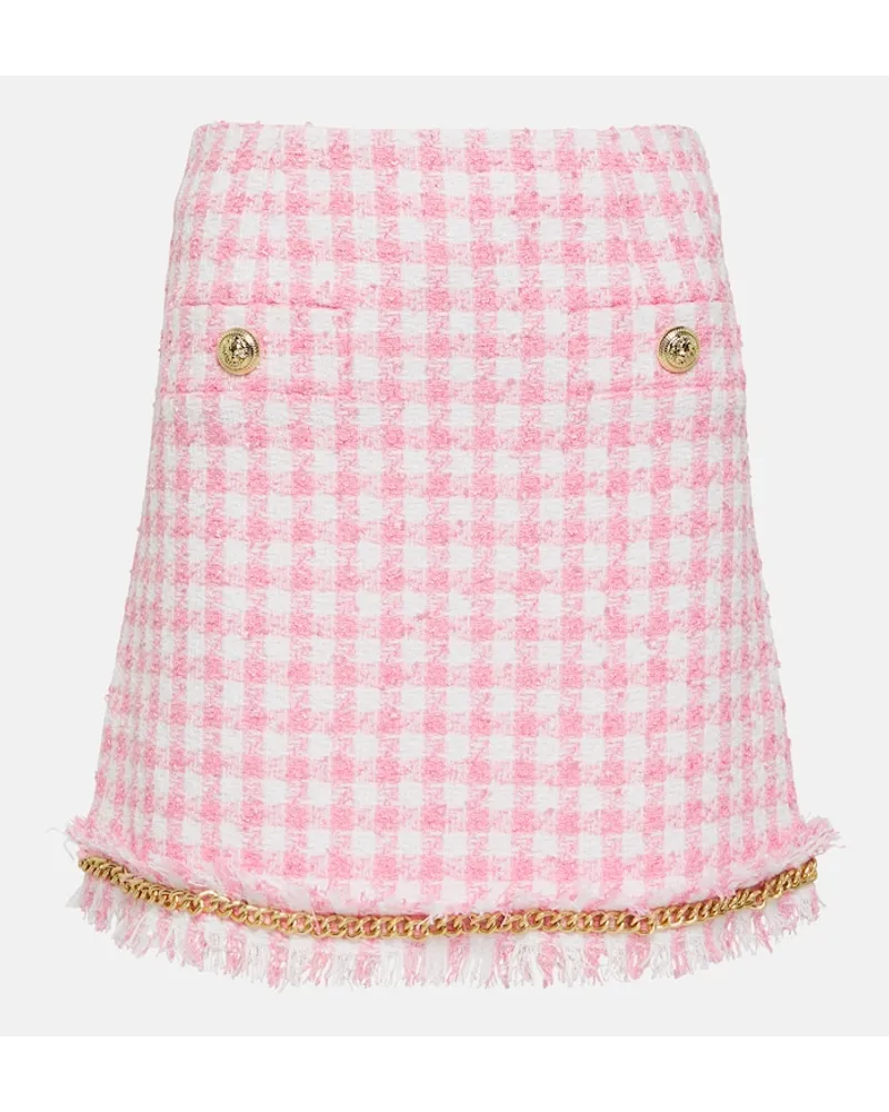 Rebecca Vallance Minigonna Gabrielle pied-de-poule Rosa