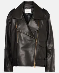 Dorothee Schumacher Giacca biker in pelle Sleek Statement Nero