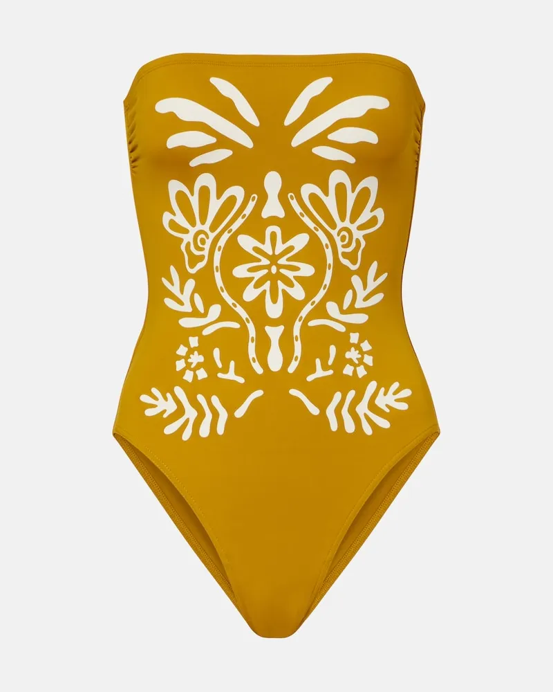 Eres Costume intero Maharani con stampa Giallo