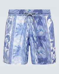 Etro Costume da bagno con stampa Blu