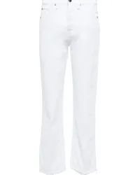 3x1 Jeans cropped Austin a vita alta Bianco