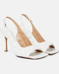 Bottega Veneta Sandali slingback imbottiti in pelle Bianco