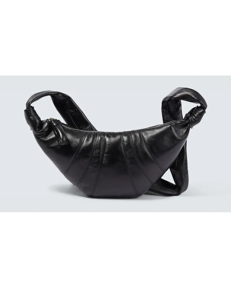 Christophe Lemaire Borsa a spalla Croissant Small in pelle Nero