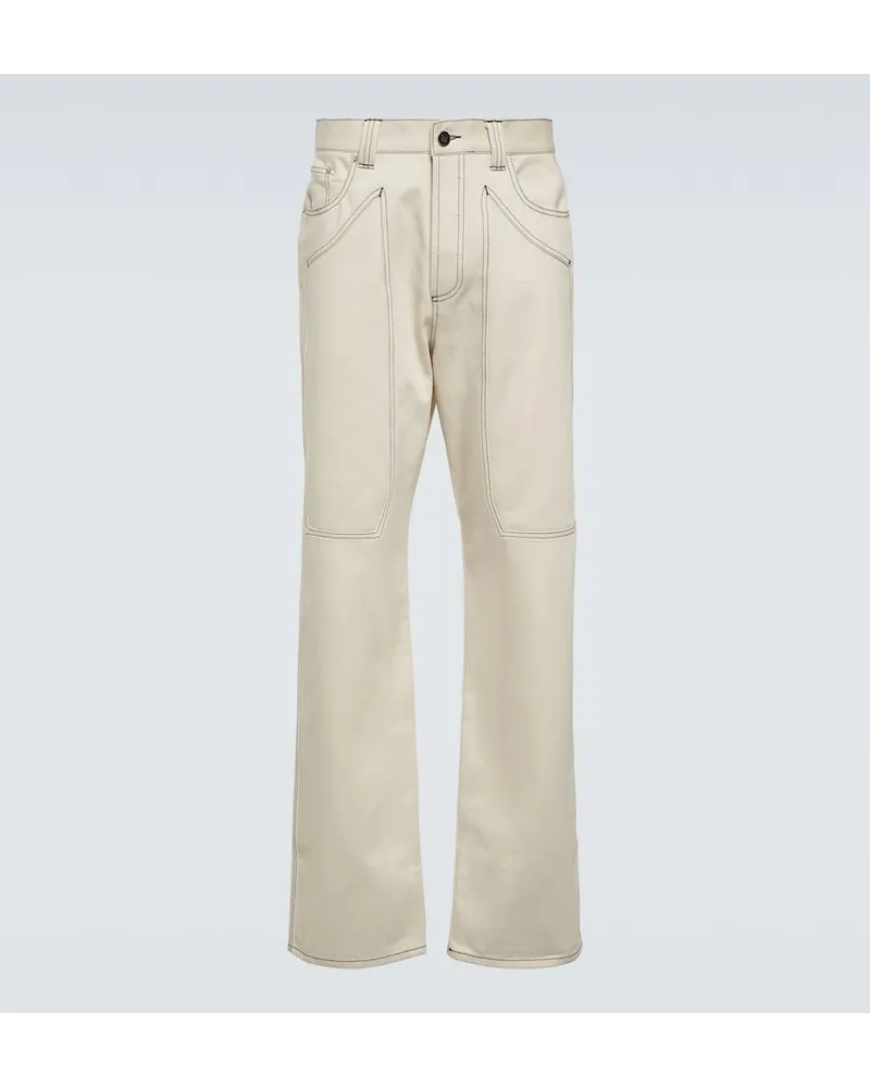 Winnie NYC Pantaloni regular in cotone Neutro