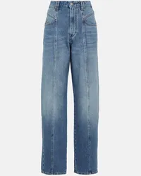 Isabel Marant Jeans Vetan a gamba larga e vita alta Blu