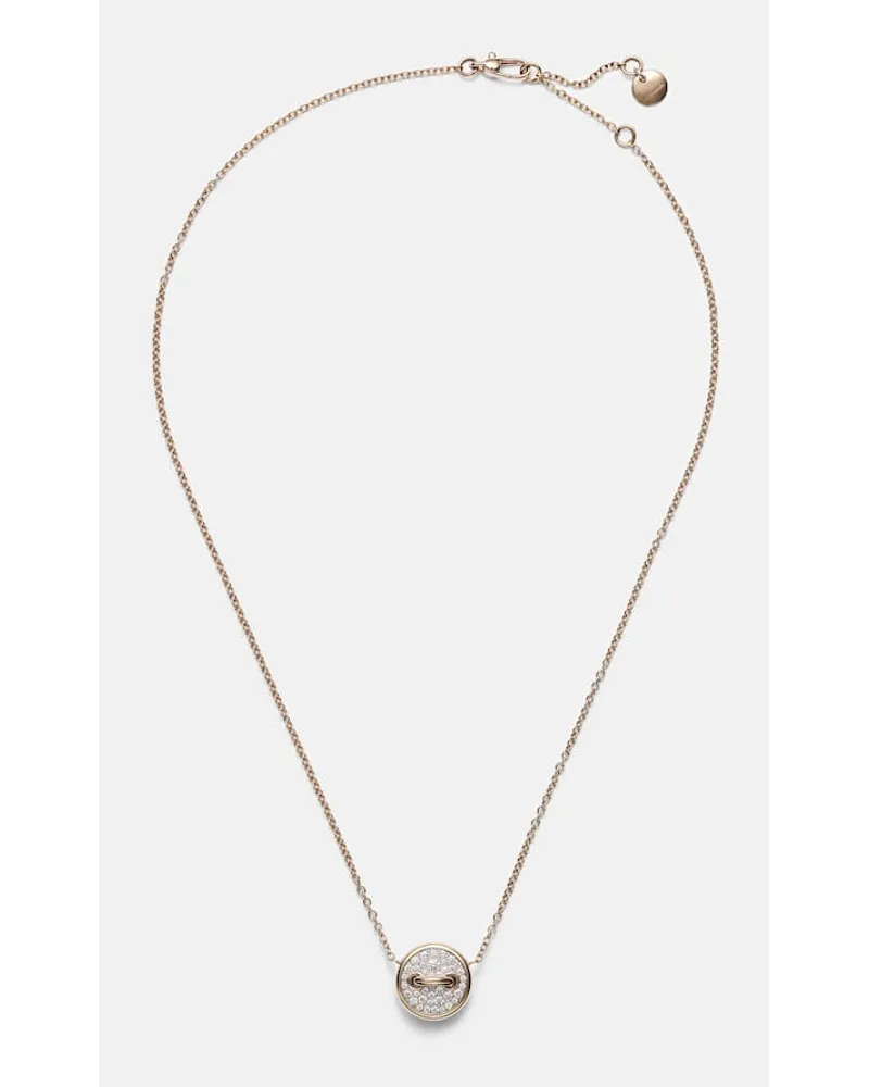 Pomellato Collana Pom Pom Dot in oro rosa 18kt con diamanti e madreperla Oro
