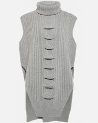 Stella McCartney Lupetto in cashmere e lana Grigio