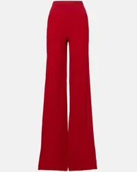 Rick Owens Pantaloni regular in crêpe Rosso