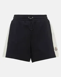 Moncler Shorts sportivi in cotone Nero