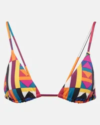 Eres Top bikini Space con stampa Multicolore