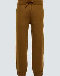 Loro Piana Pantaloni sportivi in misto cashmere Marrone