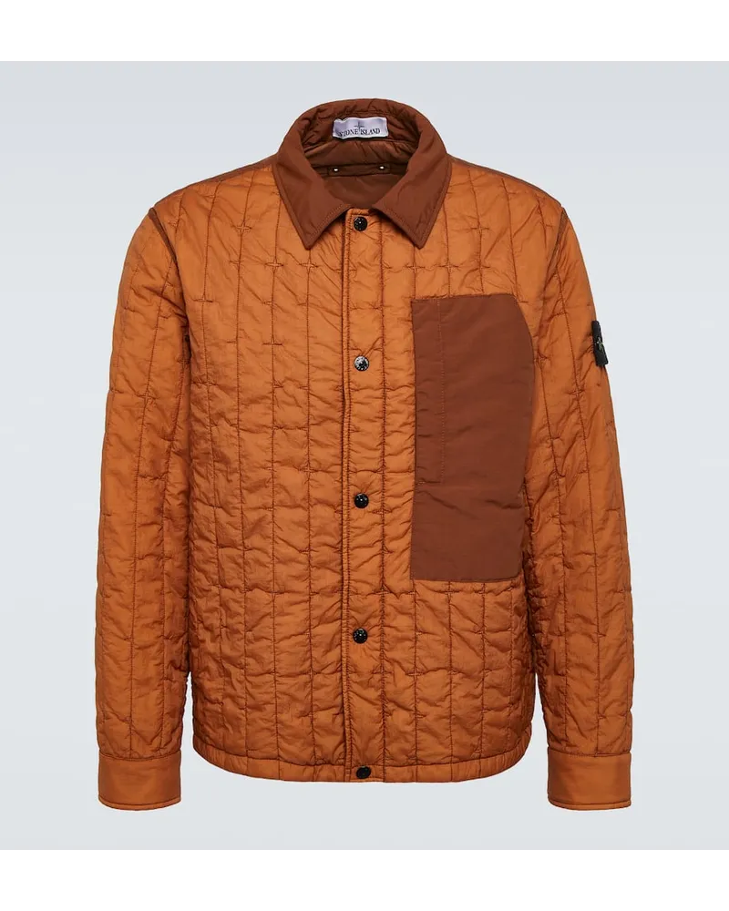Stone Island Giacca trapuntata Compass Rosso