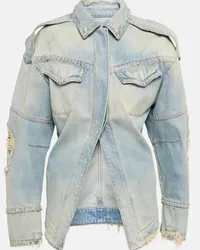 ATTICO Giacca di jeans distressed Blu