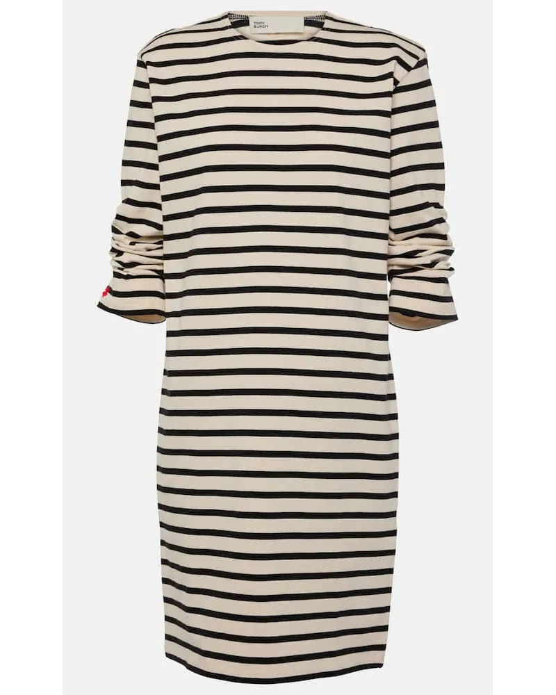 Tory Burch Miniabito in cotone a righe Multicolore