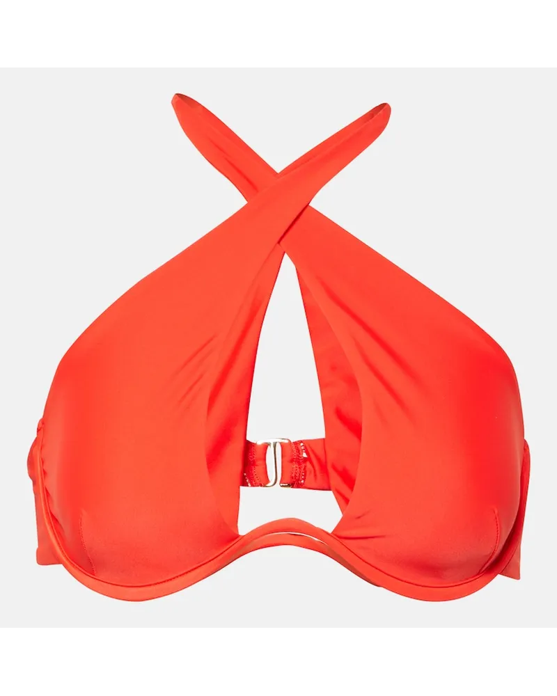 JADE SWIM Top bikini Paloma Rosso