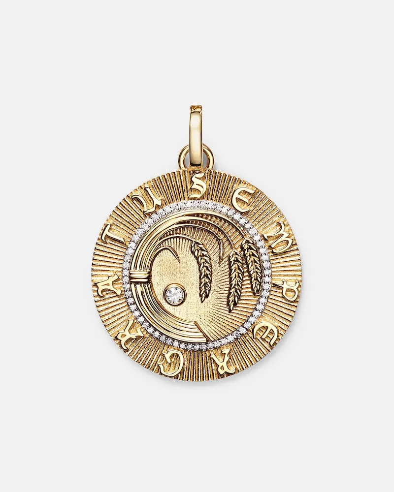 FOUNDRAE Pendente Infinite Gratitude Large in oro 18kt con diamanti Oro