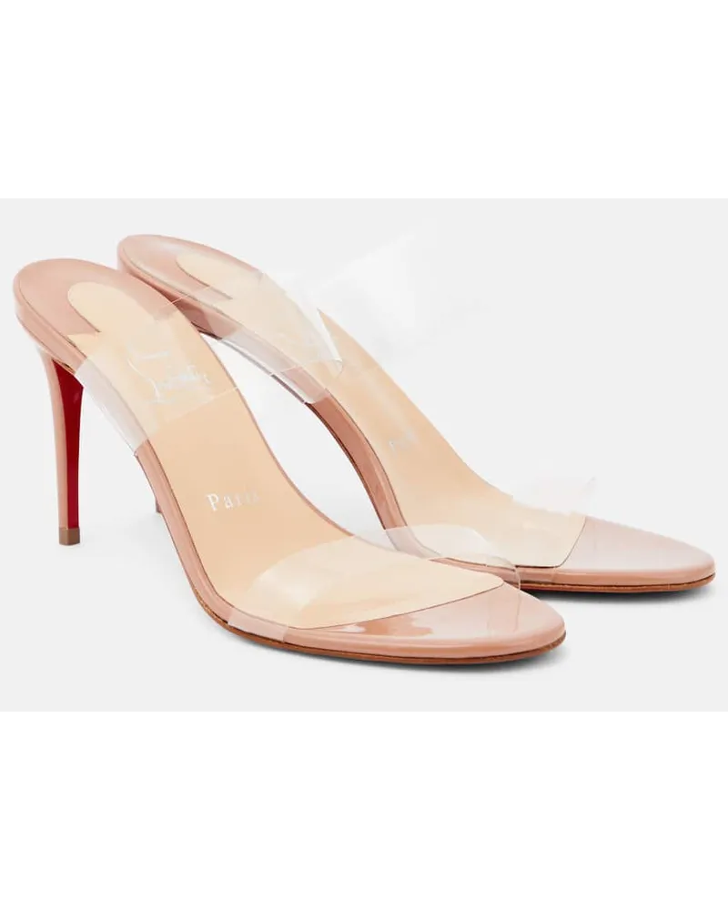 Christian Louboutin Sandali Just Nothing 85 in TPU Neutro