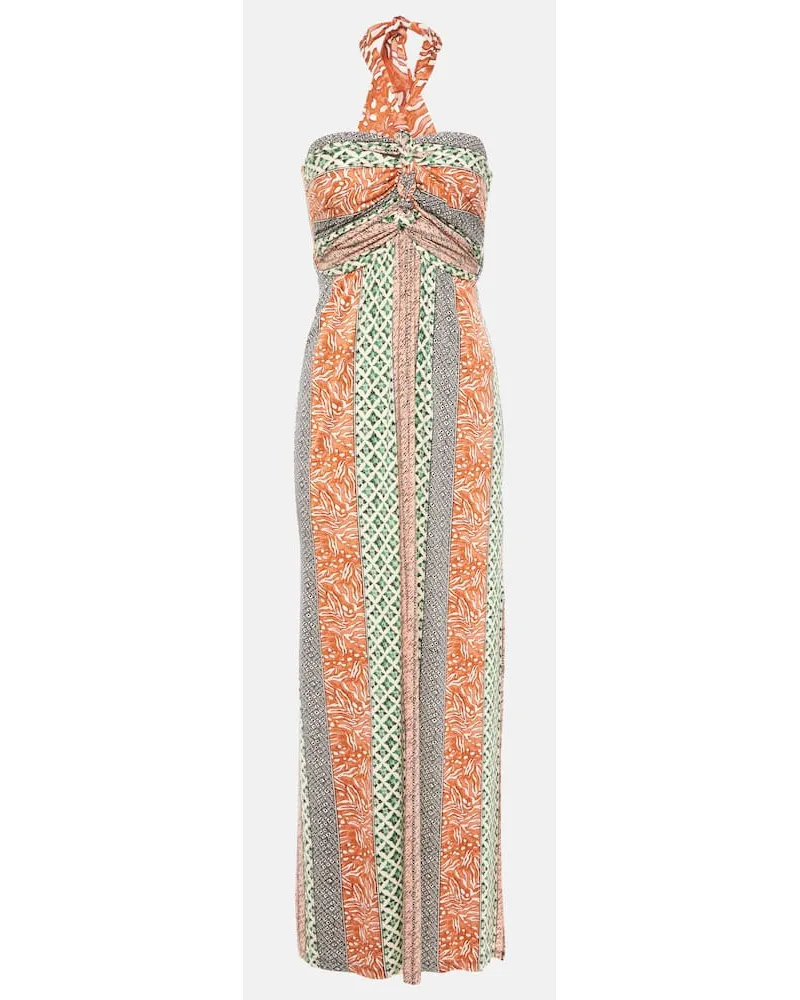 Diane von Furstenberg Abito lungo Annabelle in jersey Multicolore