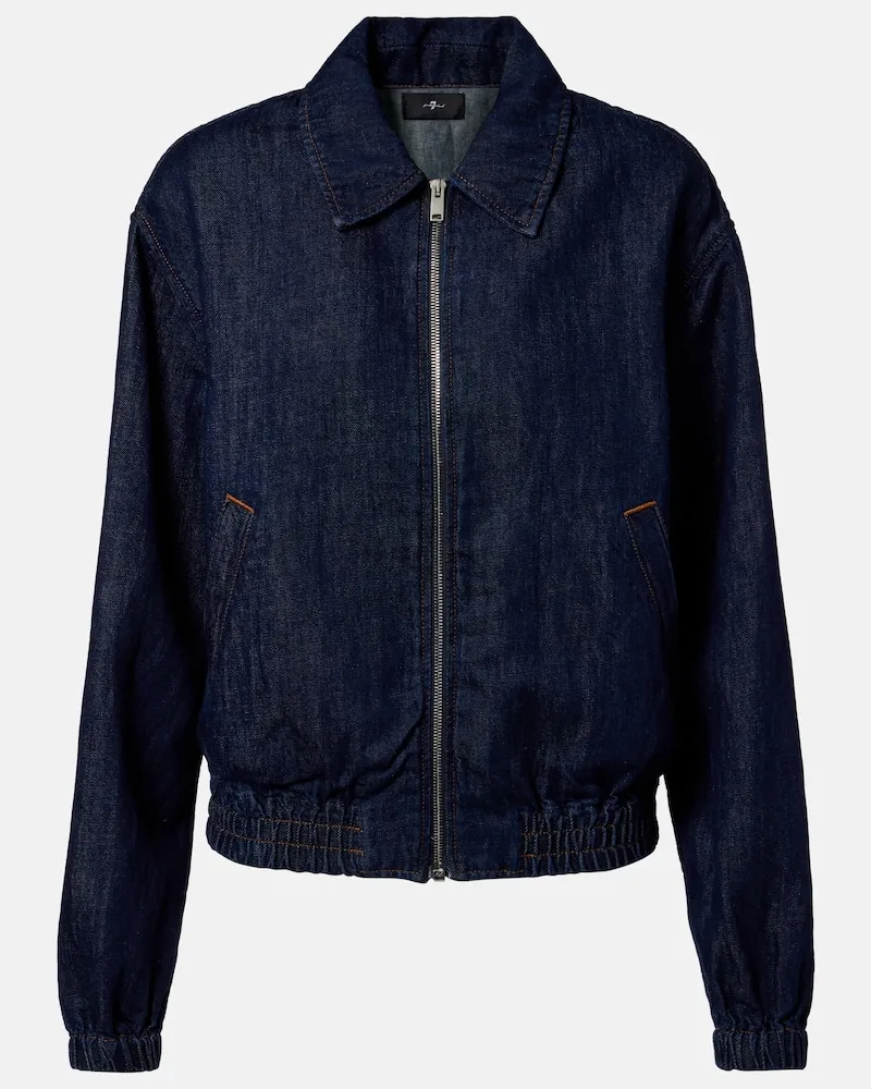 7 for all mankind Bomber di jeans Blu