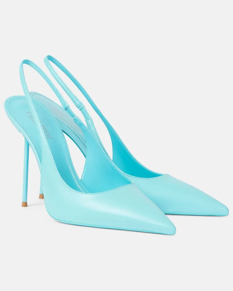 Paris Texas Pumps slingback Lidia 105 in pelle Blu