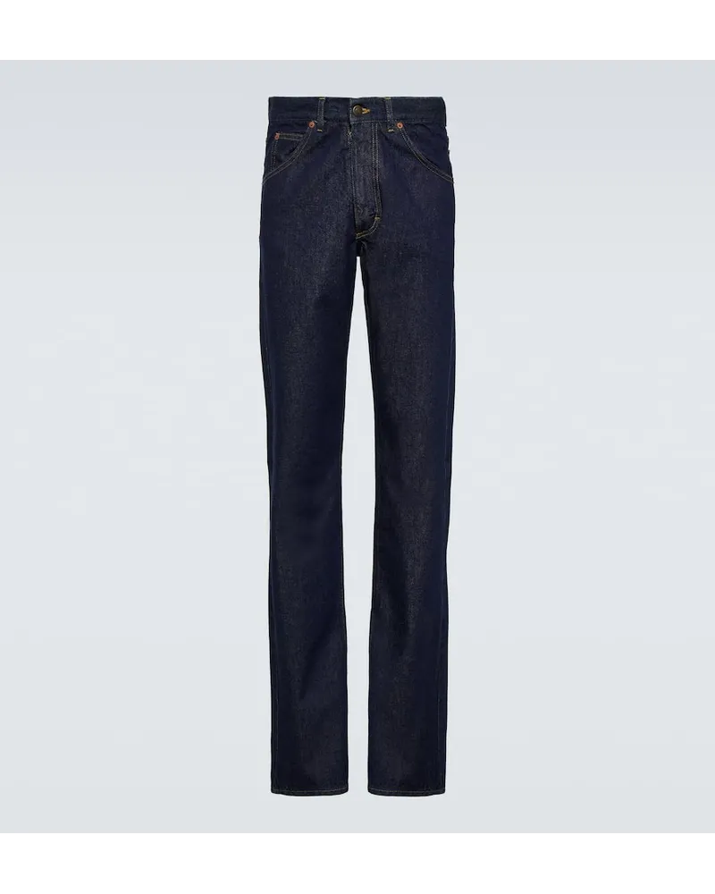 Maison Margiela Jeans regular a vita media Blu