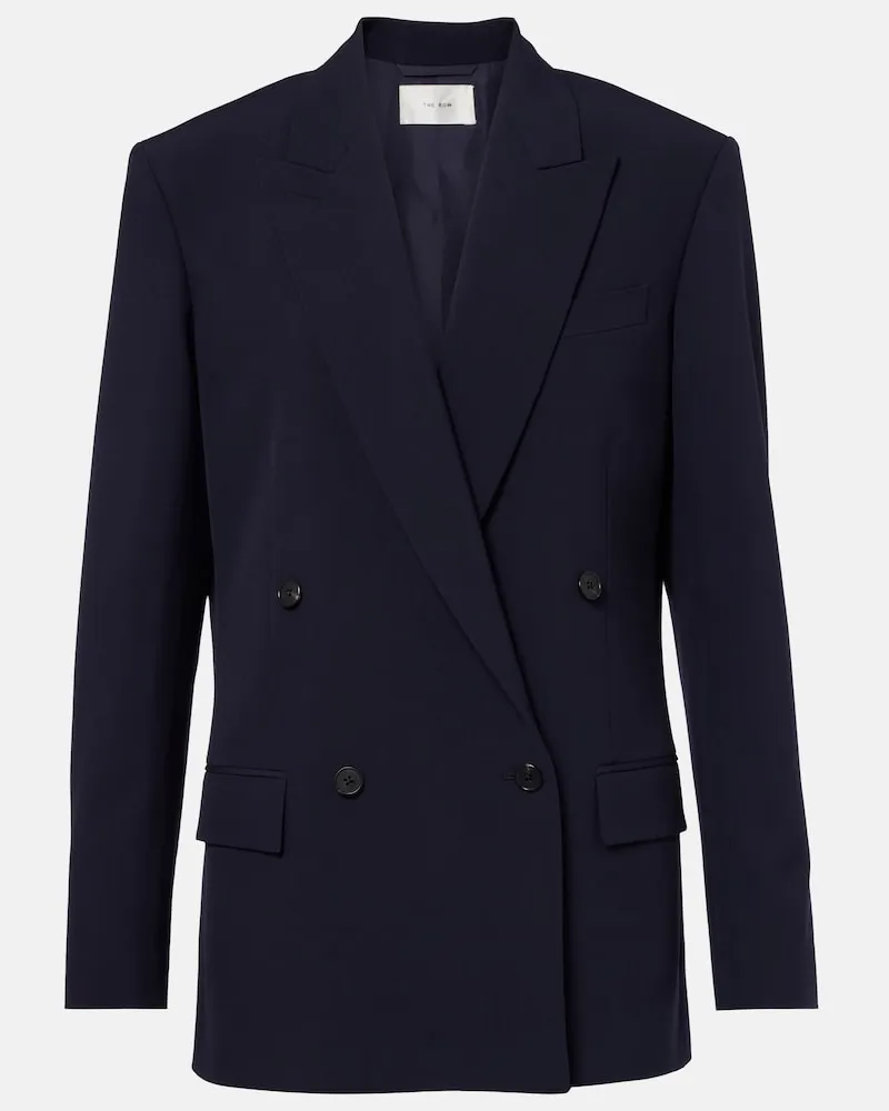 The Row Blazer Paden in lana vergine Blu
